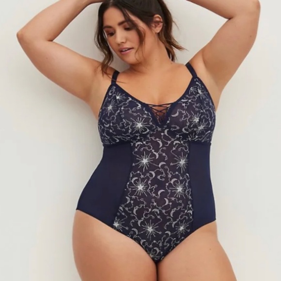 NWT Torrid Size 1 Mesh Bodysuit (14-16) - Picture 2 of 5